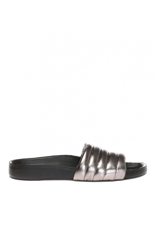 isabel marant quilted slides